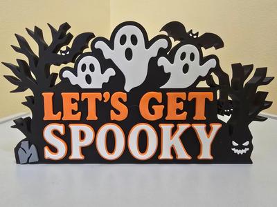 Let's Get Spooky Sign
