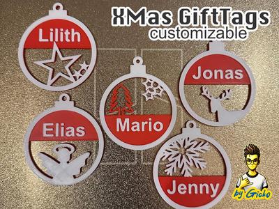 Personalized Christmas Gift Tags