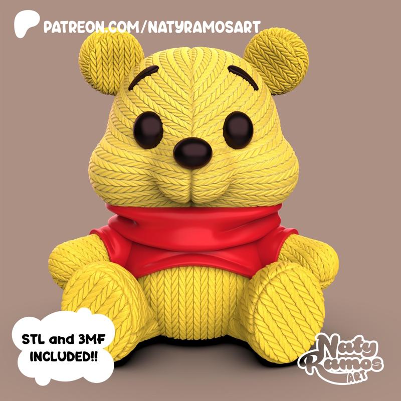 WINNIE THE POOH KAWAII KNITTING
