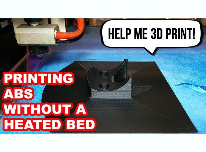 Printing ABS Without A Heated Bed 