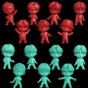 TINY TAN X MC DONALDS - inspired - bts - 14 stl - j-hope jimin jin jung kook rm suga v