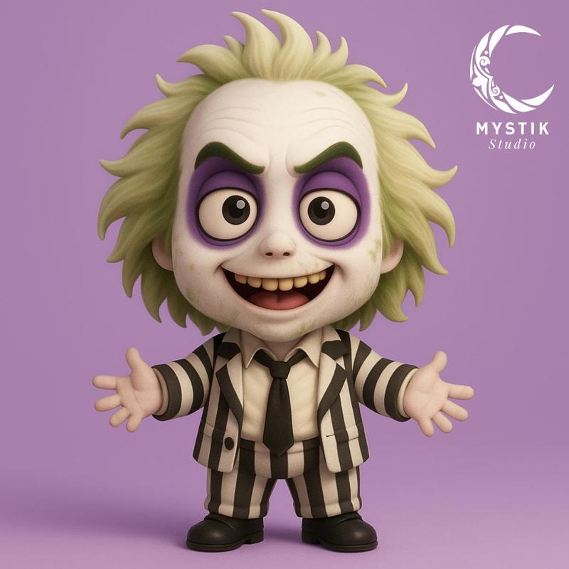 Beetlejuice Chibi STL – The Ghost with the Most in Cute Version