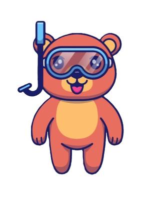 Cute Teddy Diver
