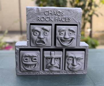 CHAOS ROCK FACES - VOLUME 2 - THE CARVED FACES - MODULAR FIGURES + COLLECTOR'S BOX