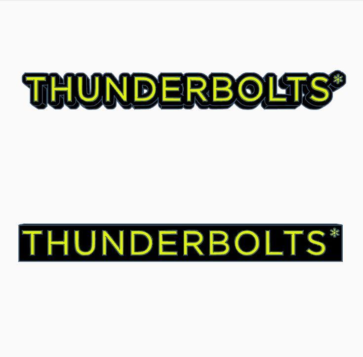 2xTHUNDERBOLTS Logo Display by MANIACMANCAVE3D