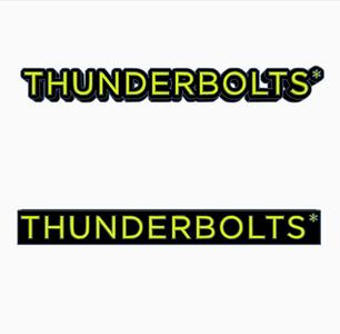 2xTHUNDERBOLTS Logo Display by MANIACMANCAVE3D