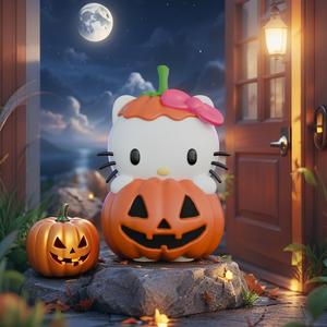 HELLO KITTY pumpkin - halloween decorations
