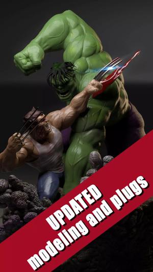 Hulk Vs Wolverine- For Collectors - 25Cm -UPDATED