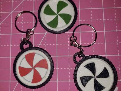 pinwheel keychain