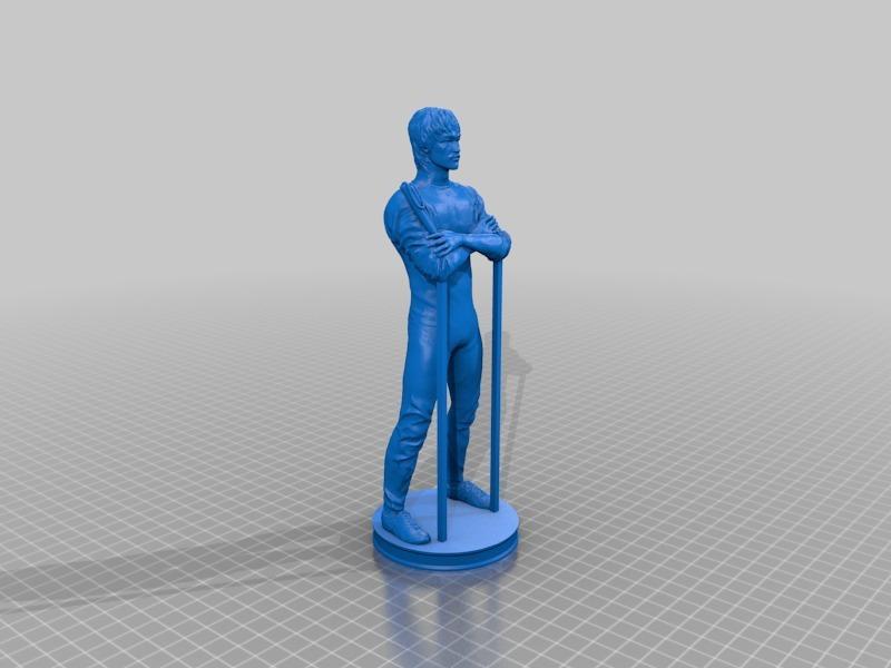Bruce Lee Stand with Support