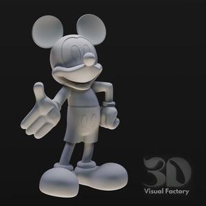 Mickey Mouse Figurine – STL & OBJ Files for 3D Printing