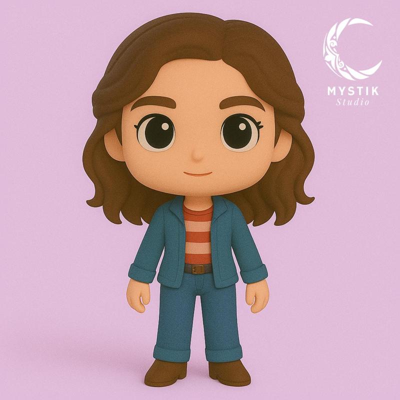 Nancy Wheeler Chibi Stranger Things – 3D Collectible Figure