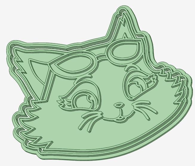 Milady 44 cats cookie cutter