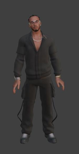 Fortnite Lewis Hamilton - Casual Racing Champion STL