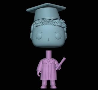 custom funko graduation gift Graduate Funko Boy