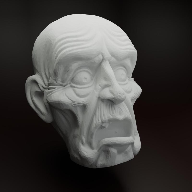Joseph Charlatan – 3D Model Head - Efteling