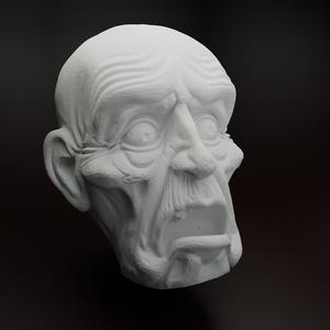 Joseph Charlatan – 3D Model Head - Efteling