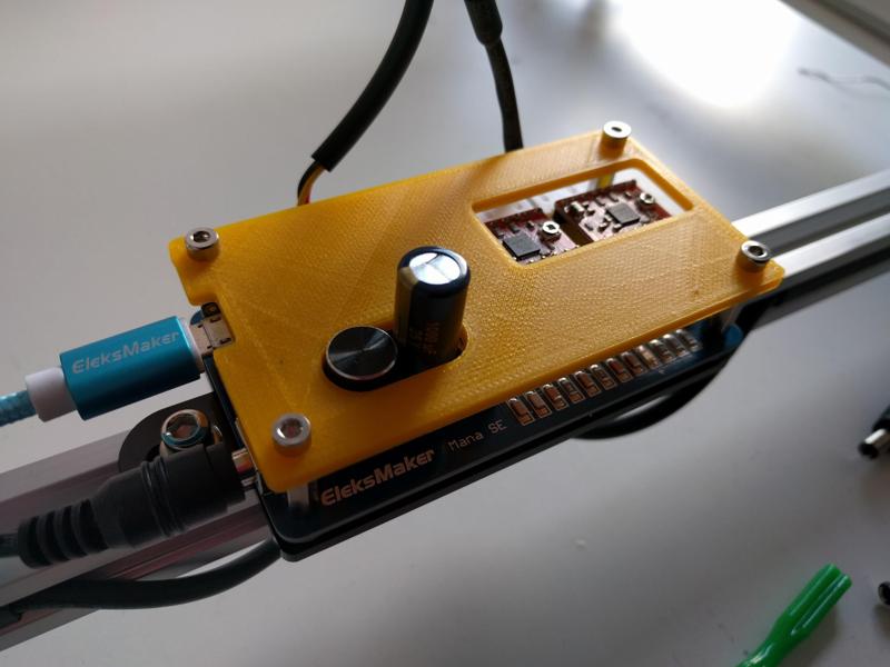 EleksMaker Mana SE Replacement top plate for tall capacitors