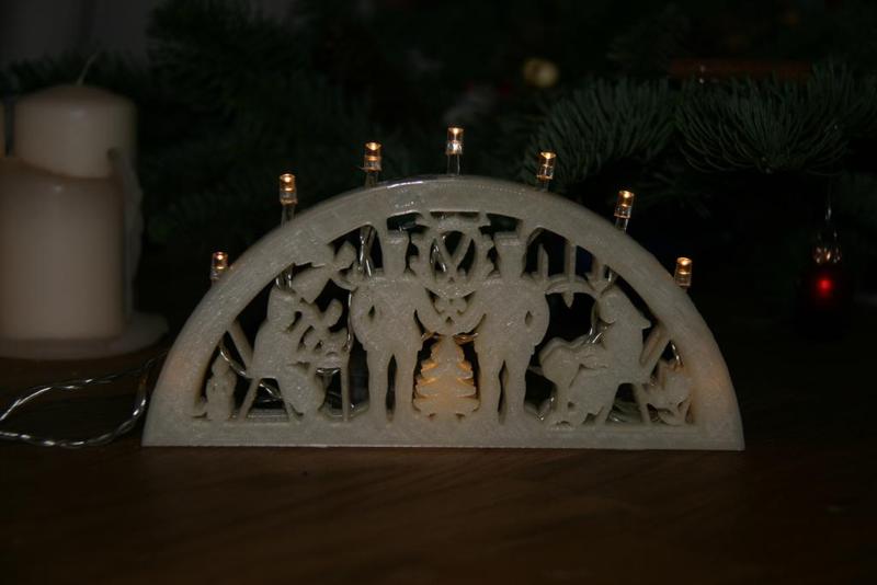 printable candle arch - druckbarer Schwibbogen