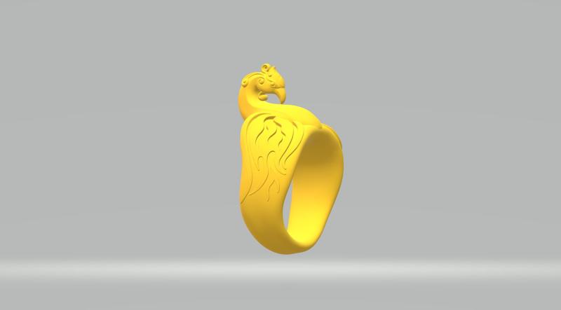 Phoenix Ring 3D print model