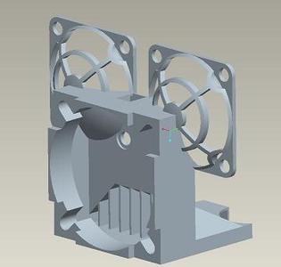 2" fan extruder cooler for 2X 