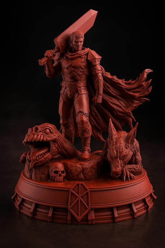 Berserk Guts STL-Black Swordsman Anime-Manga