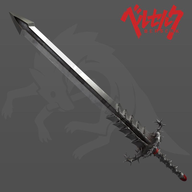 Skull Knight Sword of Thorns from Berserk for cosplay 3d print model