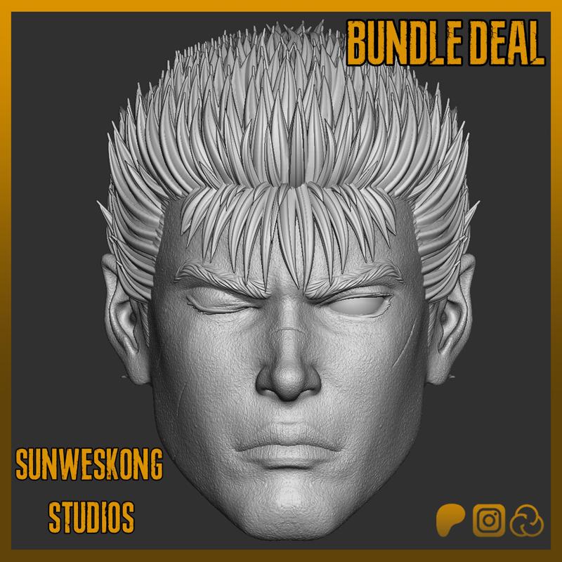 Guts Berserk Headsculpt Bundle Pack