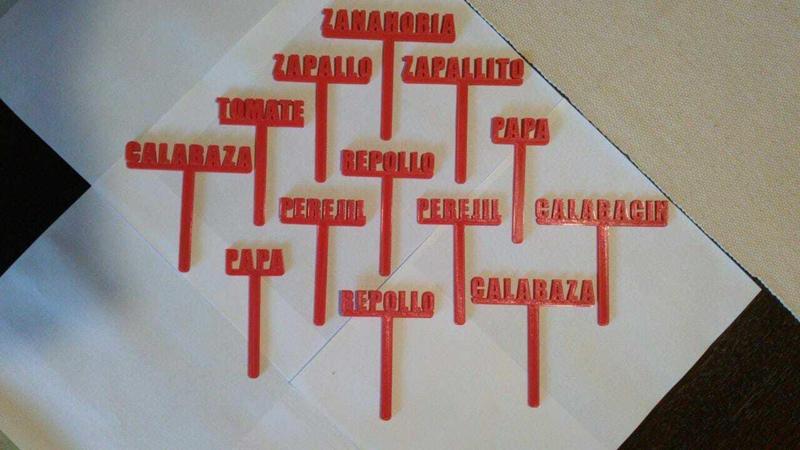 VEGETABLE GARDEN SORTER. LABELS GARDEN. PLANT NAMES. TAGS VEGETABLES. TAG ALMACIGOS.N