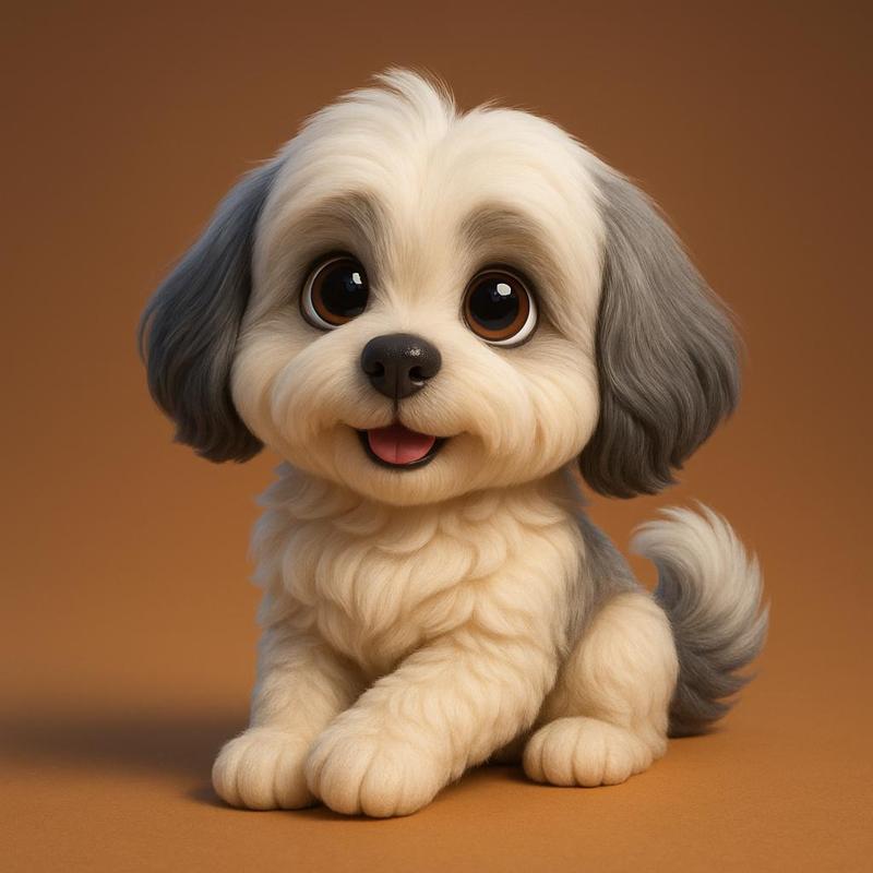 Shitzu dog toy - printable