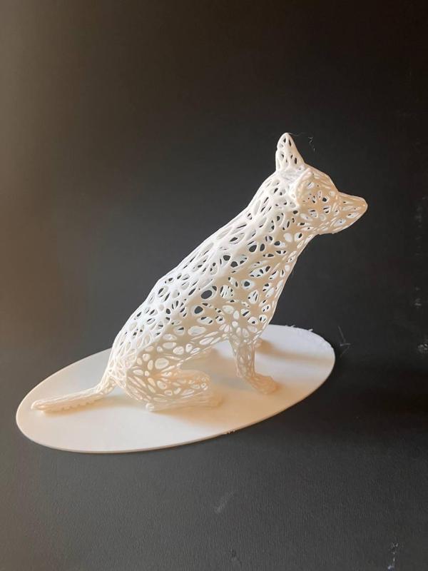 dog sculpture