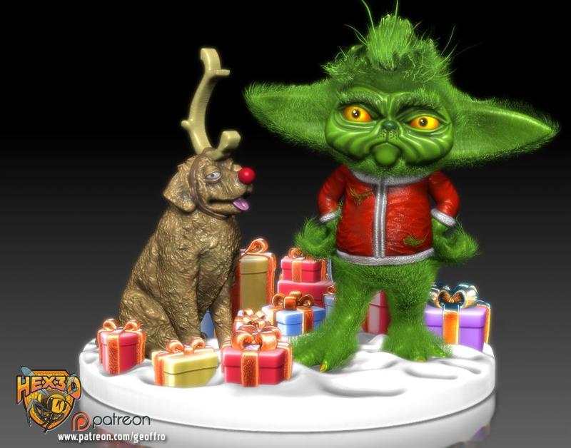 Grogu Grinch - How the Grinch Stole Christmas