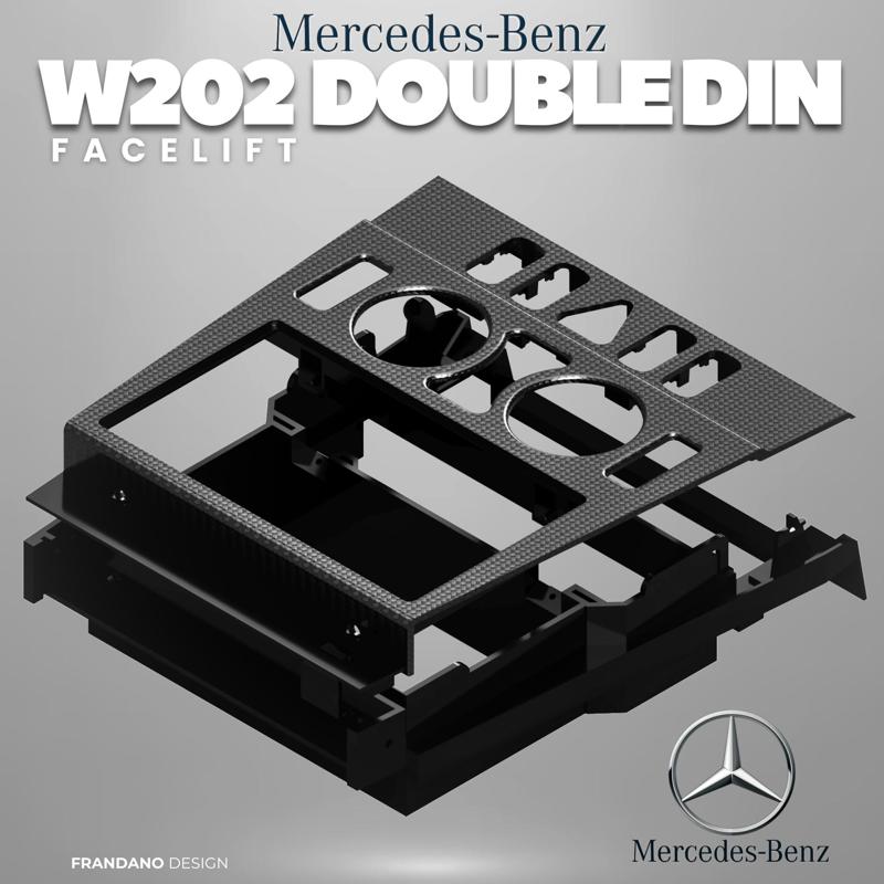 Mercedes Benz w202 Double din center panel