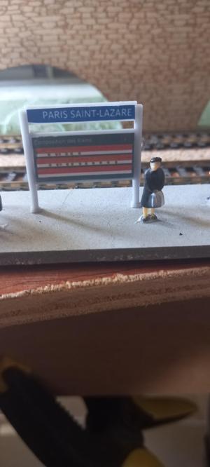 HO train layout panel