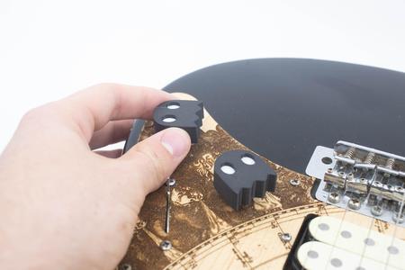 Ghosty pacman guitar knob potentiometer cute custom design