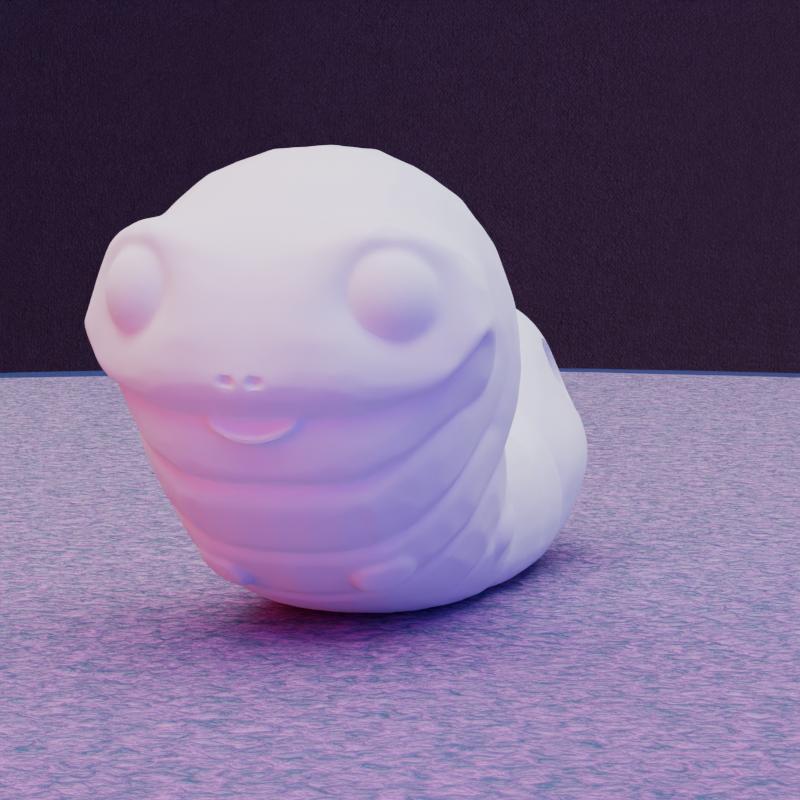 Cute Worm Keychain
