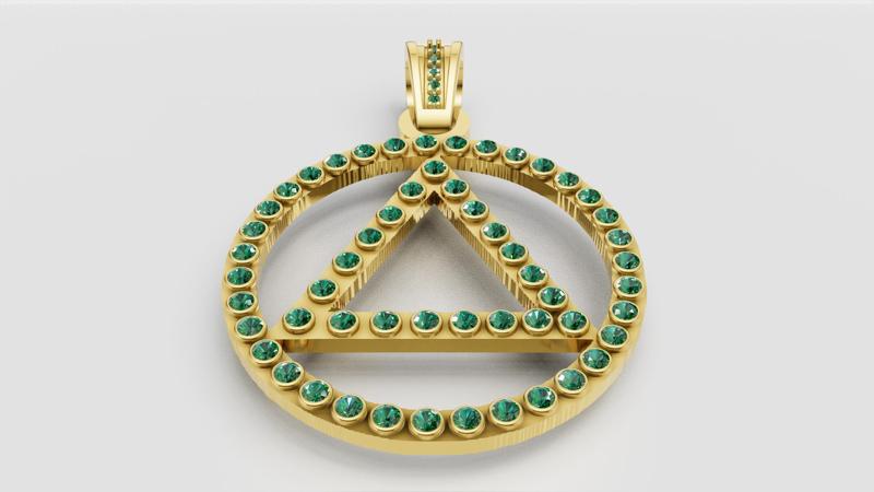 Gold Pendant Design 3D printable model