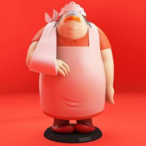 3D printable file of Nanny from Count Duckula