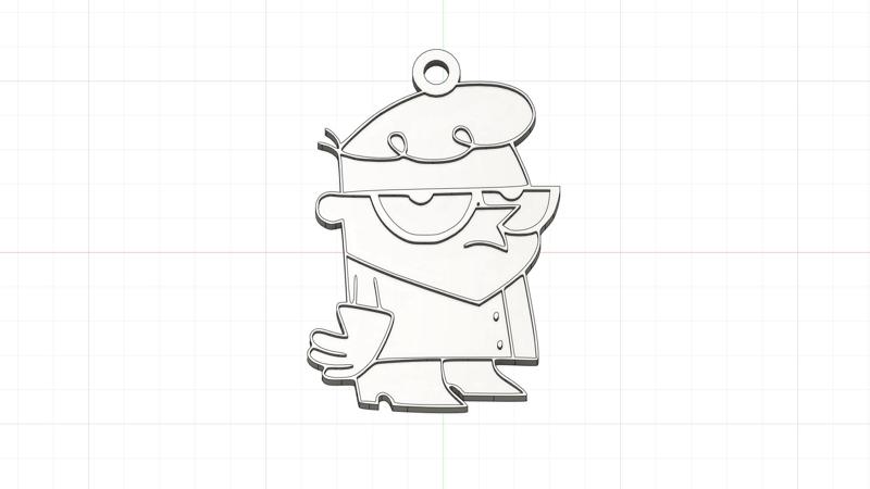 Dexter Keychain - Dexter's Laboratory