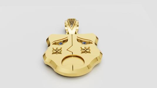 luxury charm pendant 3D printable model