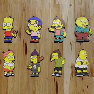 PACK 8 KEYCHAIN KEYRINGS / KEYCHAIN The Simpsons: Children of Mayhem (STL & 3MF)