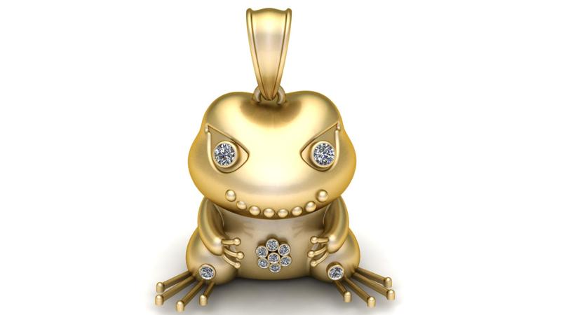 FROG INSECT PENDANT 3D PRINTABLE MODEL