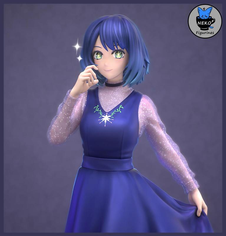 Akane Kurokawa - Oshi No Ko Anime Figurine for 3D Printing