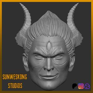 Kazuya Mishima Devil Form Tekken Headsculpt