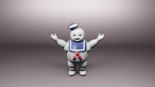 Charming Marshmallow Man - Ghostbusters Inspired 3D Print Model