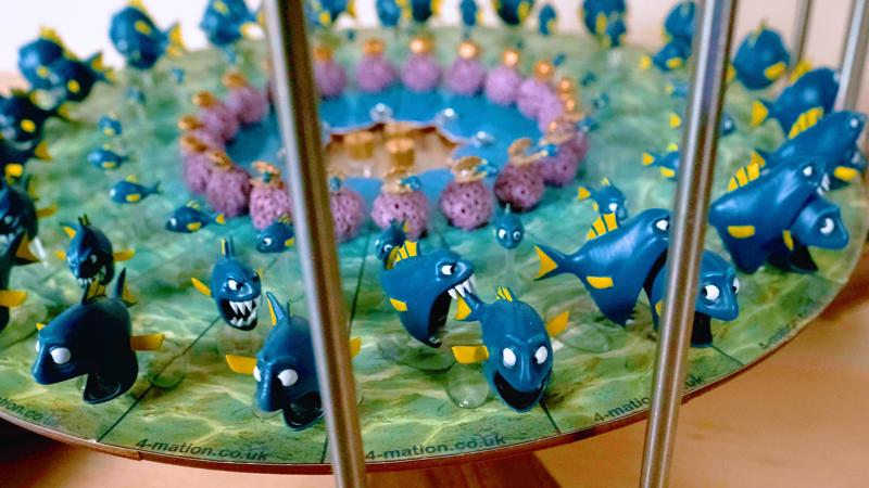 Fish 3D Zoetrope Animation Pre-suppported (4-Mation)