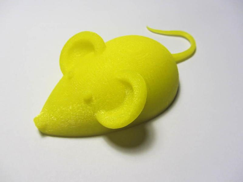 Yellow mouse supported by body interaction