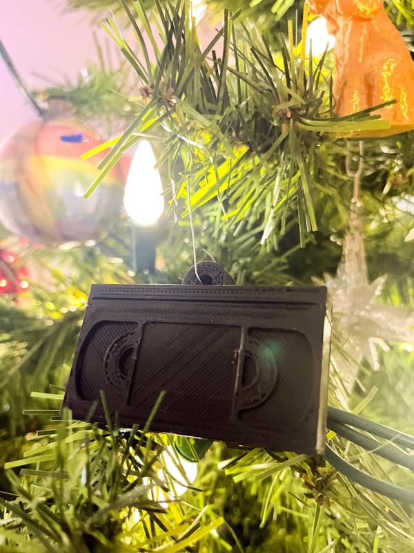 VHS Christmas Tree Ornament 3D Model