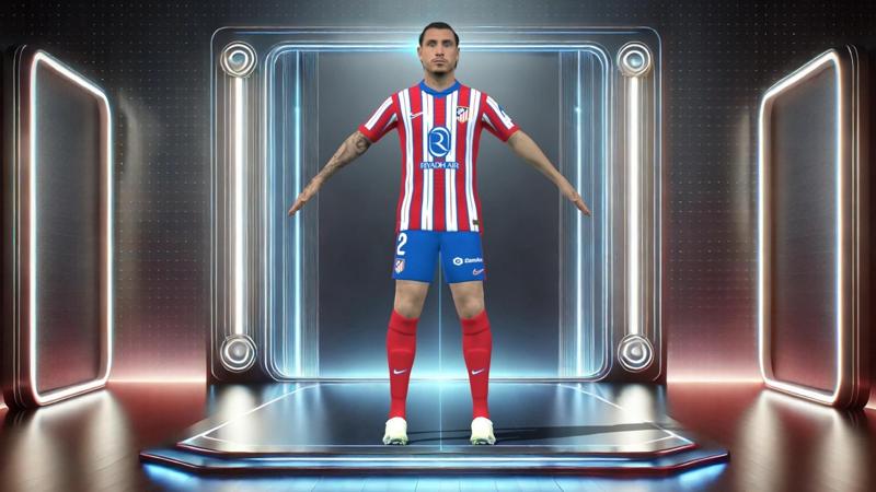 3D Rigged Maria Gimenez Atletico Madrid 2025