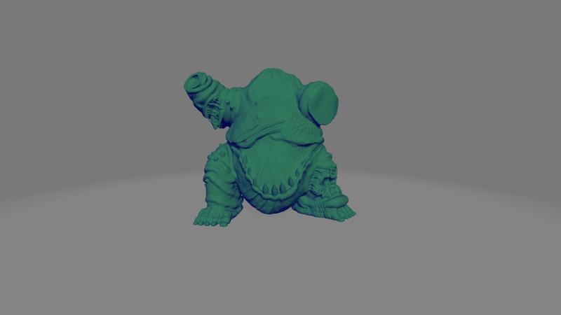 one demonic great unclean Uncle without Hands and Head